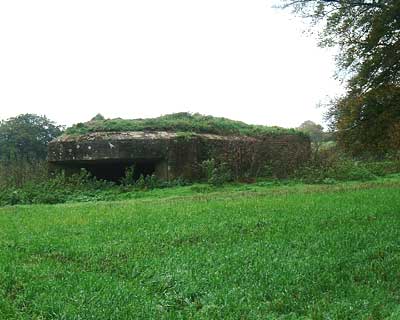 Gun position overlooking the front drive.